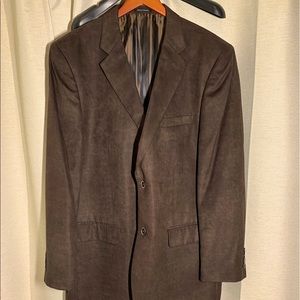 The feel of brown brushed suede Blazer 46L